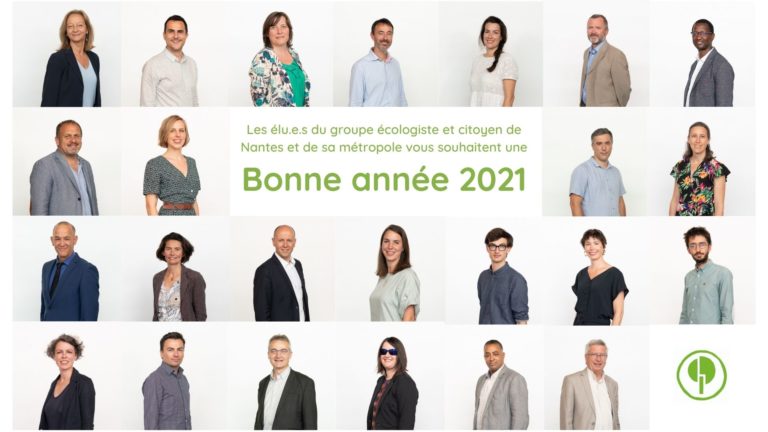 L'ensemble des élu⸱e⸱s du groupe écologiste et citoyen vous souhaitent une bonne année 2021