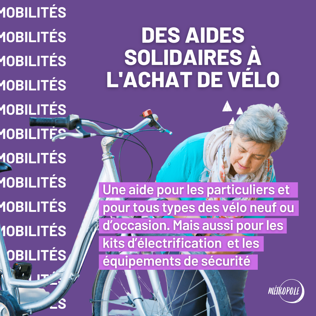 Mobilités : des aides solidaires à l'achat de vélo. Une femme répare son vélo